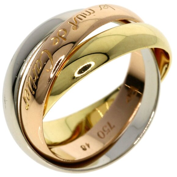 CARTIER 18k Pink Trinity Ring #48 - Picture 2 of 9